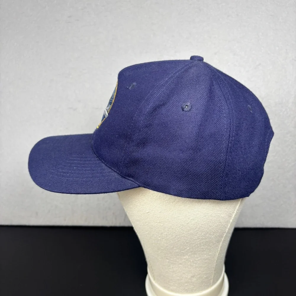Vintage Great Lakes Cruise 2000 Navy Blue Ship Military Hat Snapback Cap